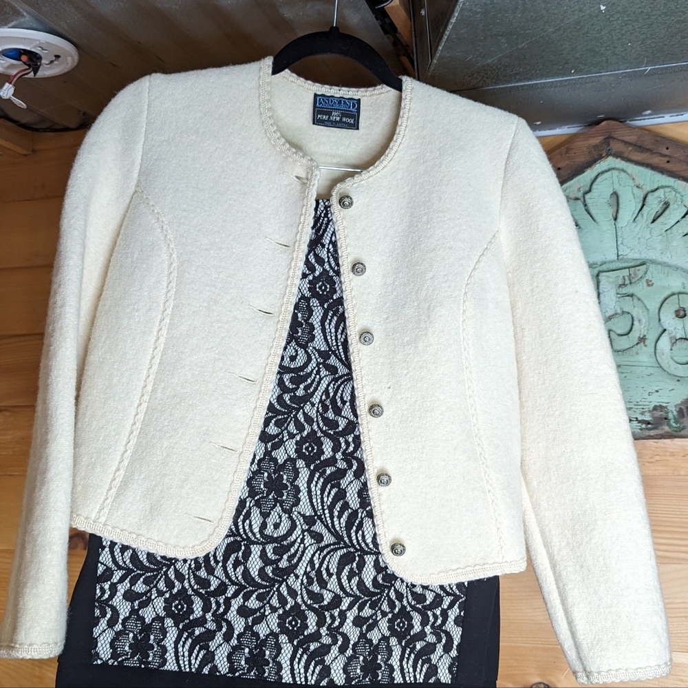 Sweater and skirt office look